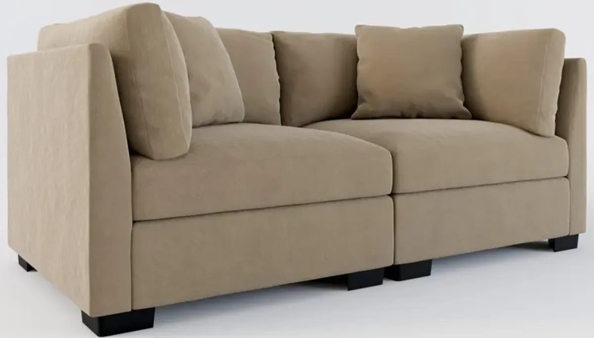 Beckham 2-Piece Hybrid Comfort Sofa - Merrimac Brownstone