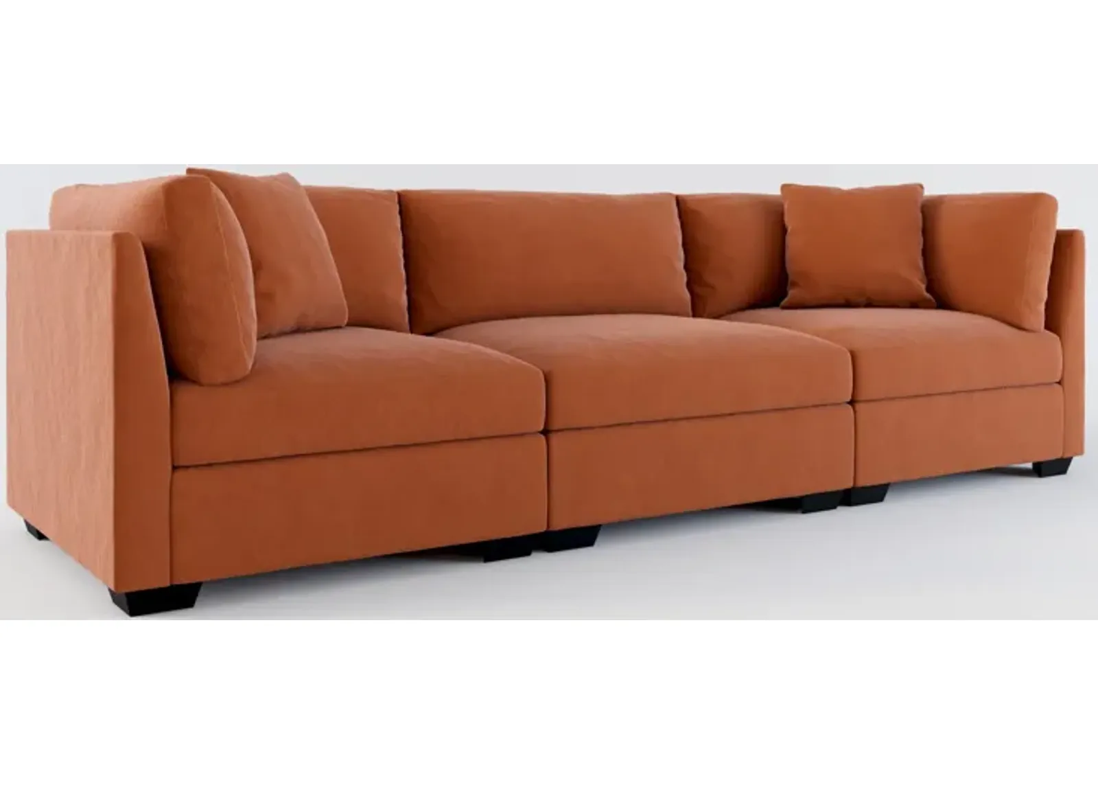 Beckham 3-Piece Hybrid Comfort Sofa - Merrimac Brick