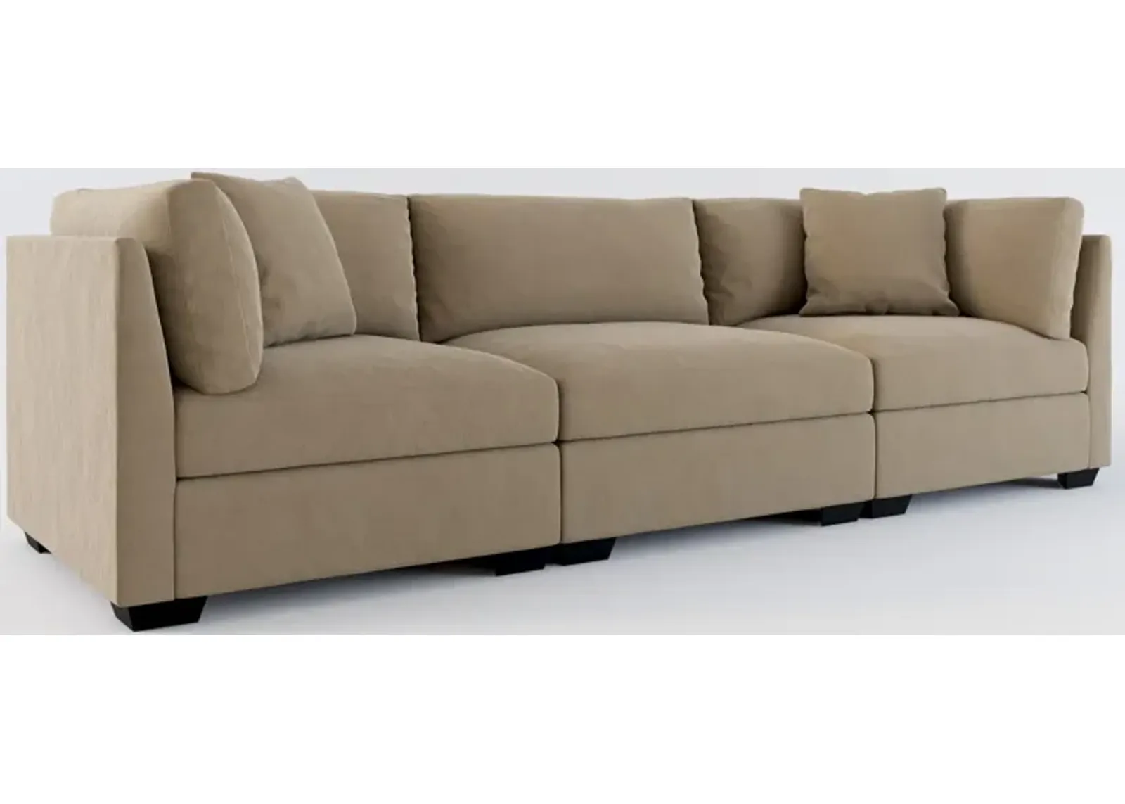 Beckham 3-Piece Hybrid Comfort Sofa - Merrimac Brownstone