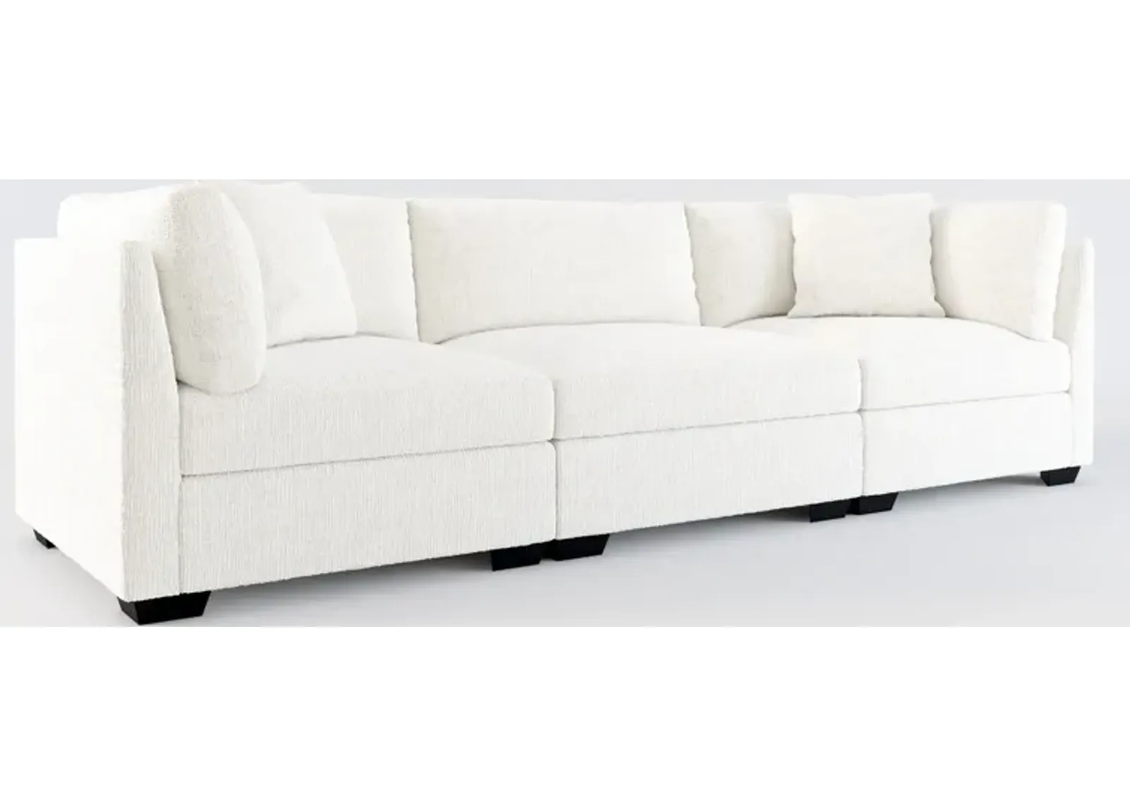 Beckham Hybrid Comfort 3-Piece Sofa - Bantu Pearl