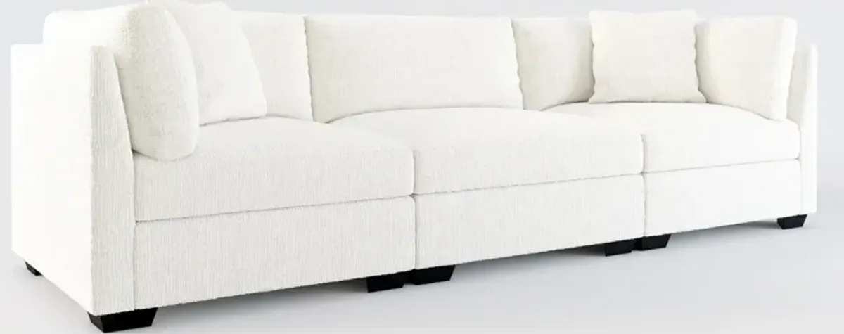 Beckham Hybrid Comfort 3-Piece Sofa - Bantu Pearl