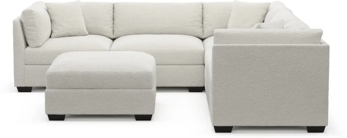 Beckham Hybrid Comfort Sectional - Texel Gray