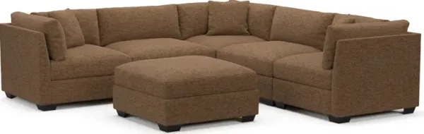 Beckham Hybrid Comfort Sectional - Balvi Truffle