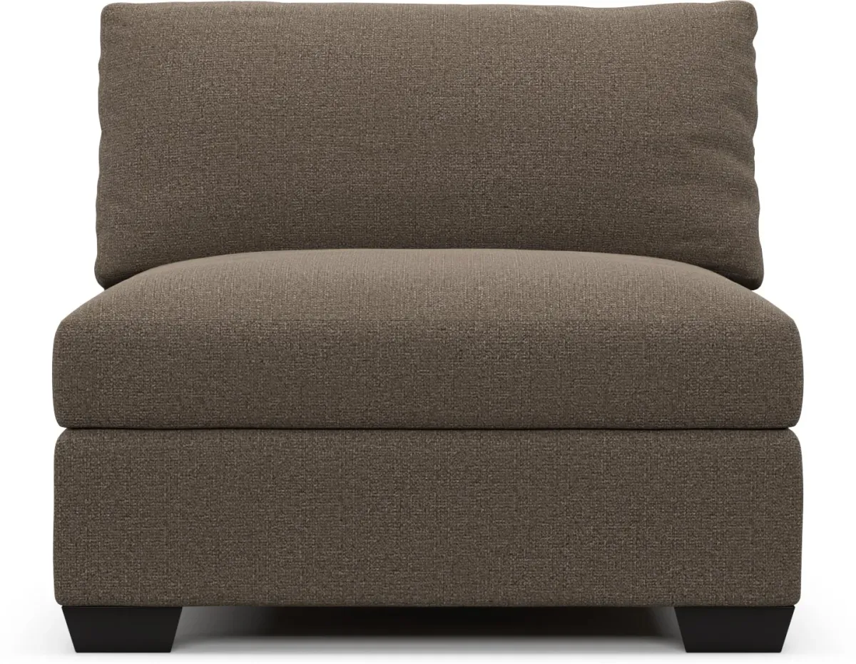 Beckham Foam Comfort Armless Chair - Liv Umber