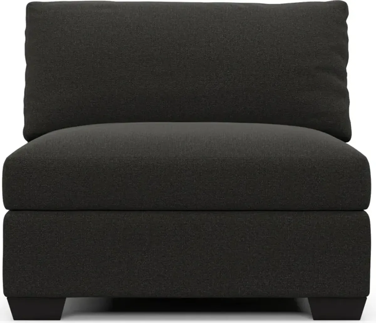 Beckham Foam Comfort Armless Chair - Liv Onyx