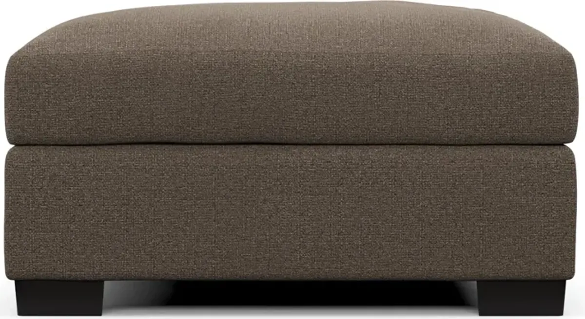 Beckham Foam Comfort Ottoman - Liv Umber