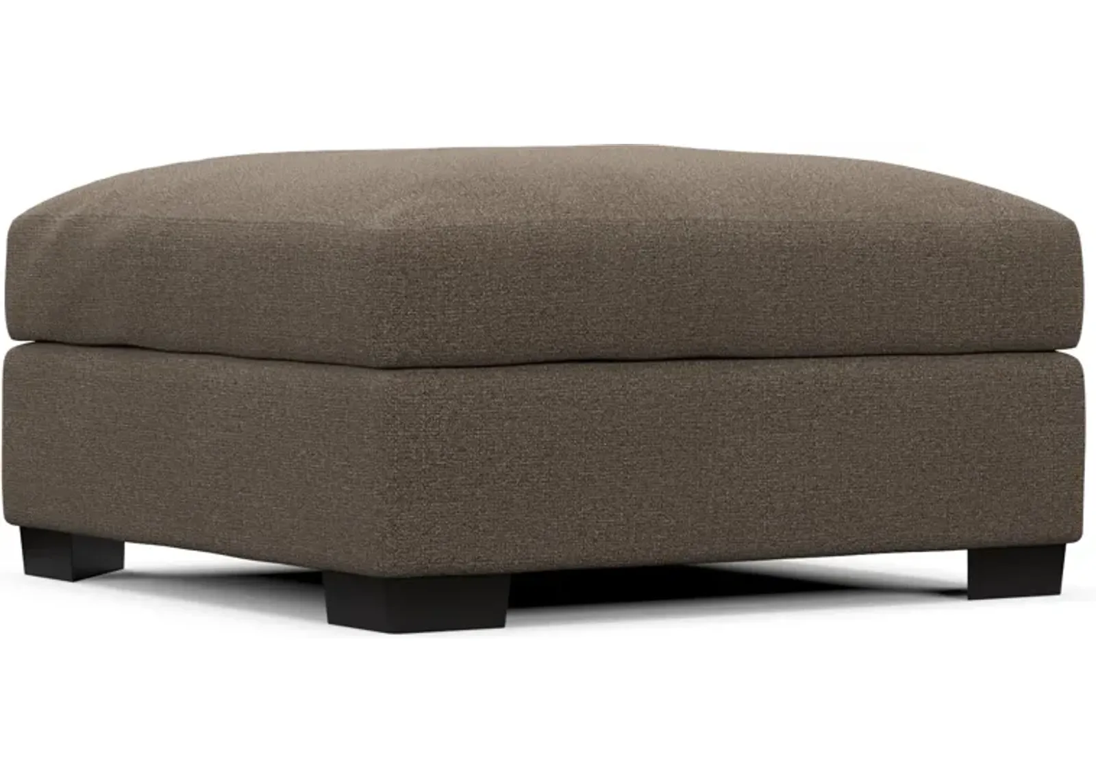 Beckham Foam Comfort Ottoman - Liv Umber