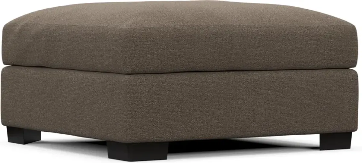 Beckham Foam Comfort Ottoman - Liv Umber