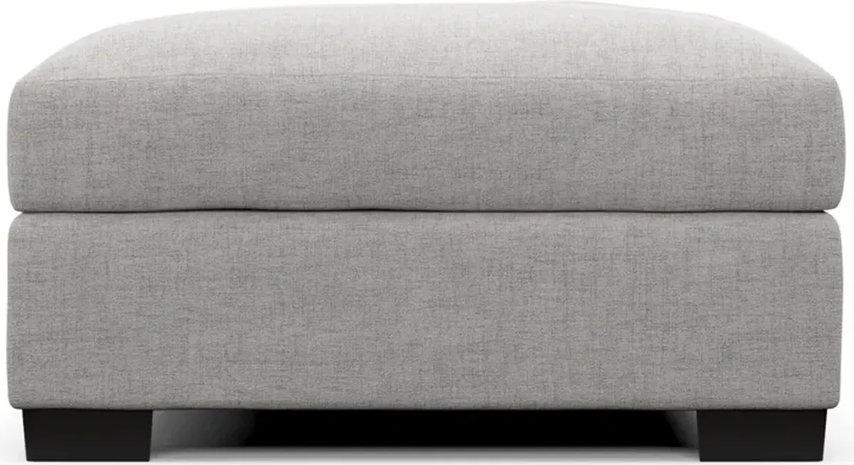 Beckham Foam Comfort Ottoman - Adario Fog