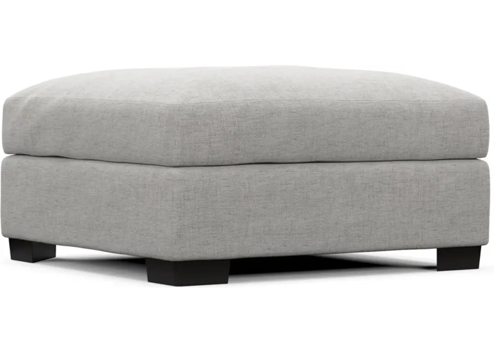 Beckham Foam Comfort Ottoman - Adario Fog