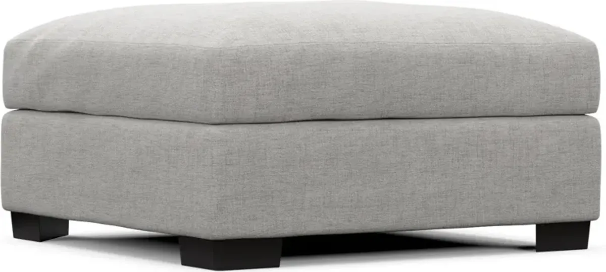 Beckham Foam Comfort Ottoman - Adario Fog