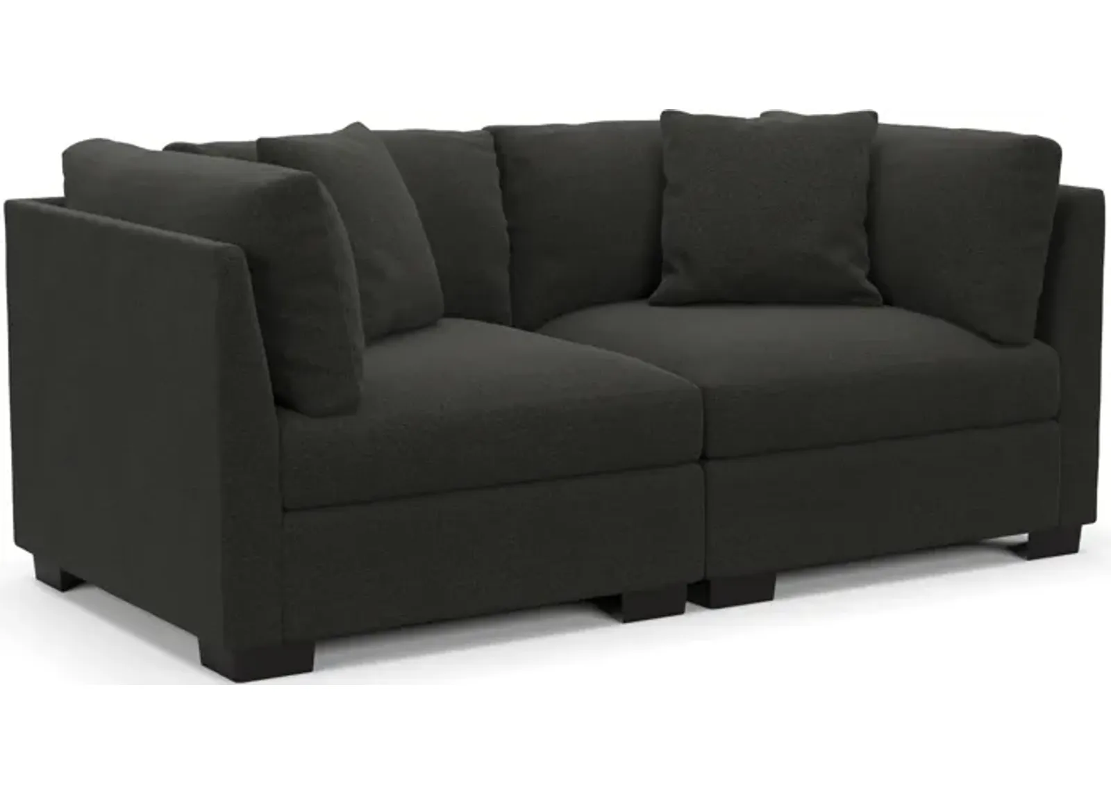 Beckham Foam Comfort 2-Piece Sofa - Liv Onyx