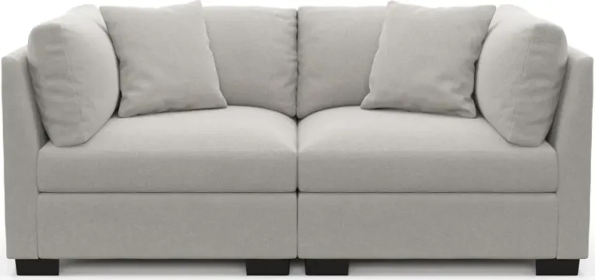 Beckham Foam Comfort 2-Piece Sofa - Basker Dove