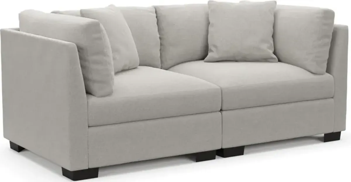 Beckham Foam Comfort 2-Piece Sofa - Basker Dove