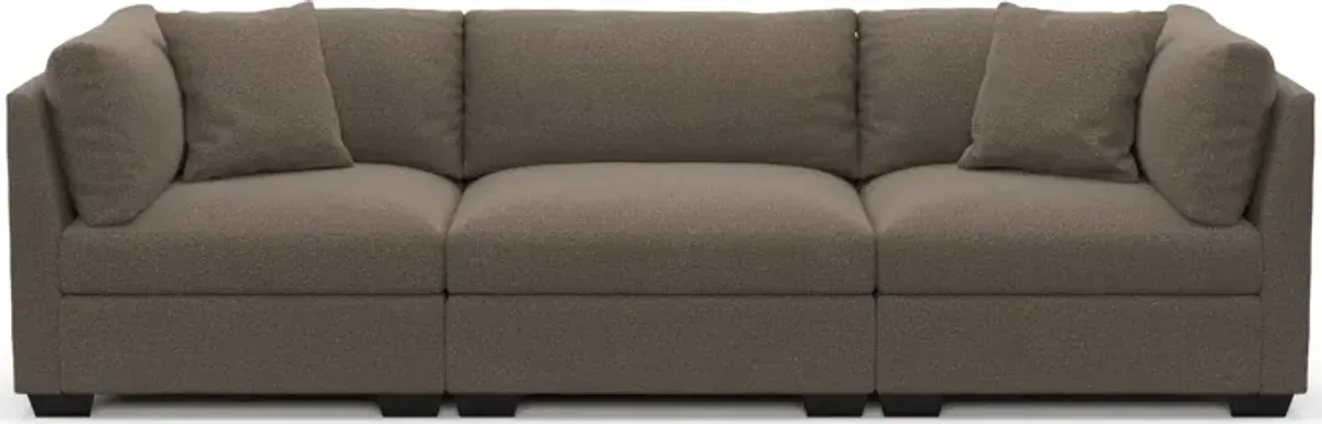 Beckham Foam Comfort 3-Piece Sofa - Liv Umber