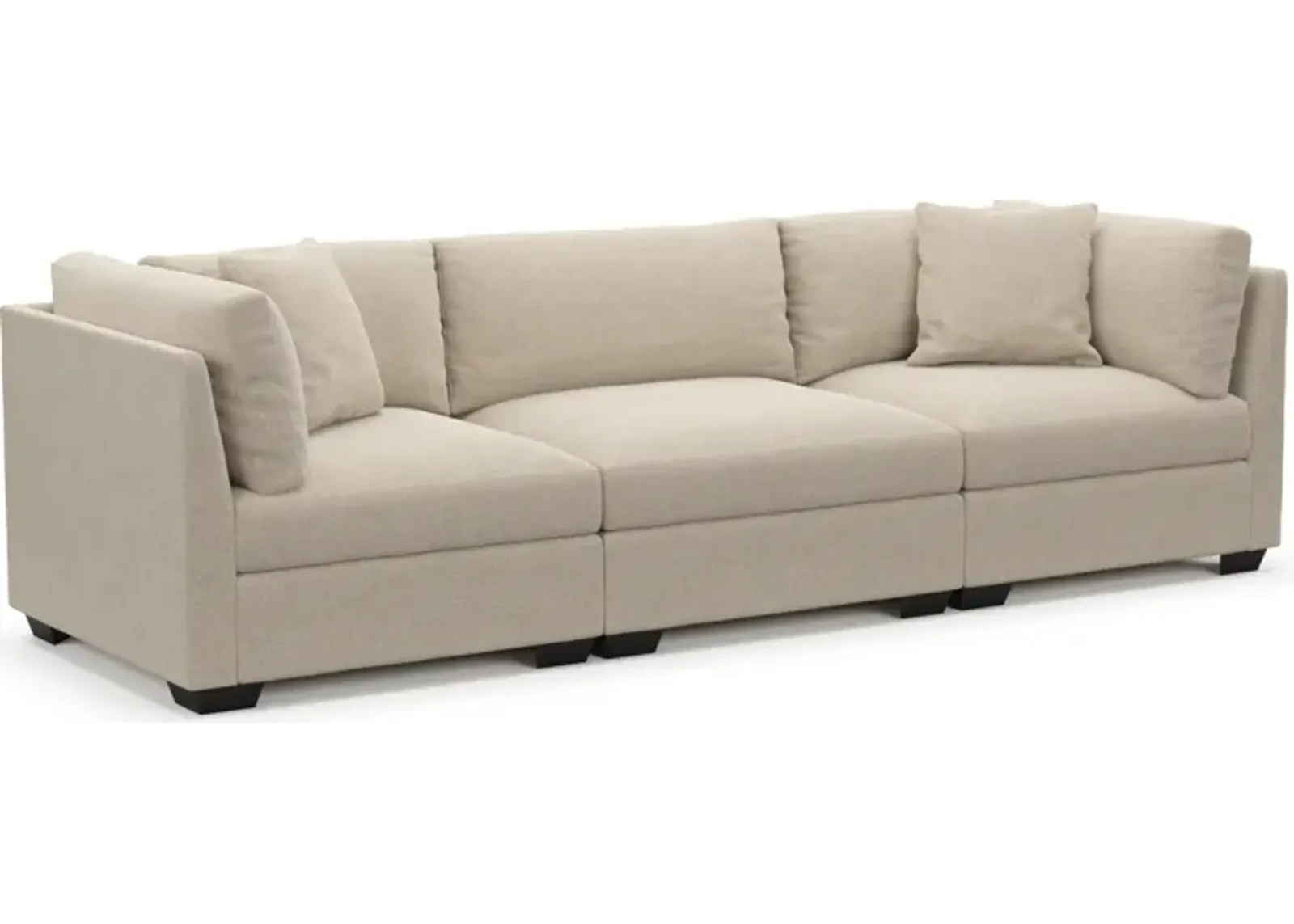 Beckham Foam Comfort 3-Piece Sofa - Basker Antique