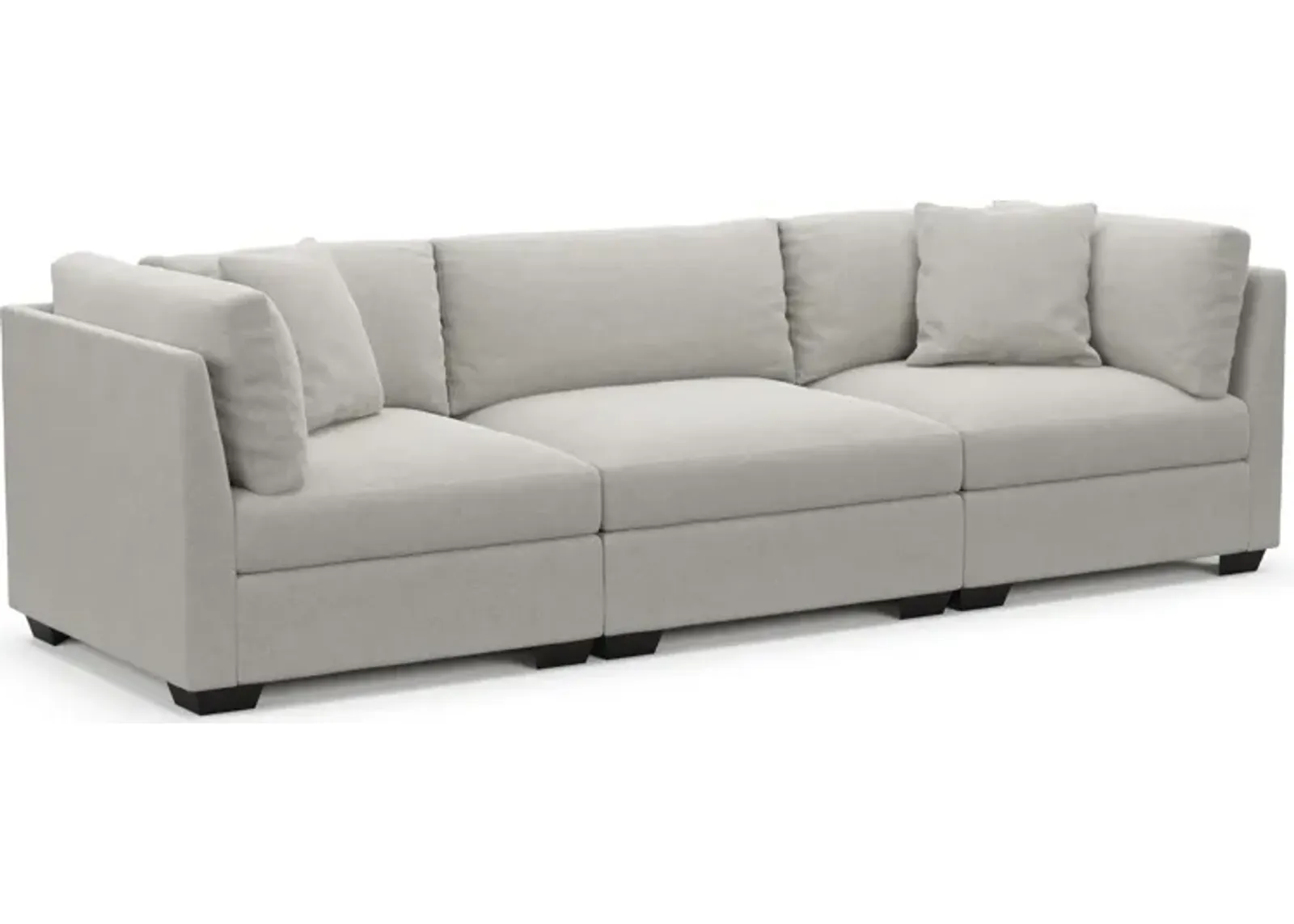 Beckham Foam Comfort 3-Piece Sofa - Basker Dove