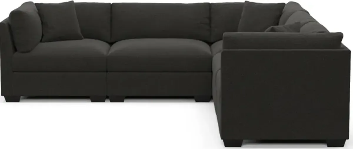 Beckham Foam Comfort 5-Piece Sectional - Liv Onyx