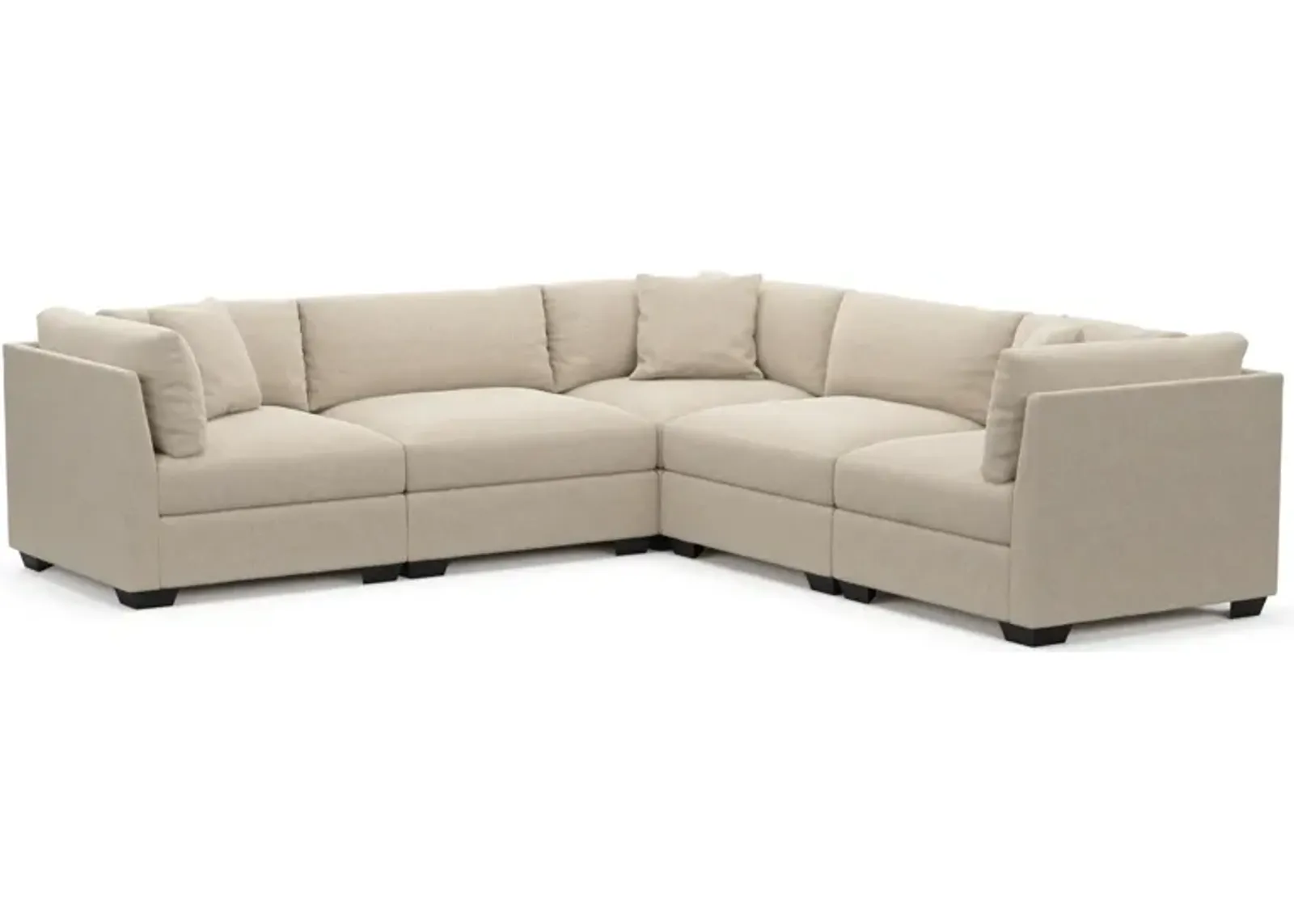 Beckham Foam Comfort 5-Piece Sectional - Basker Antique