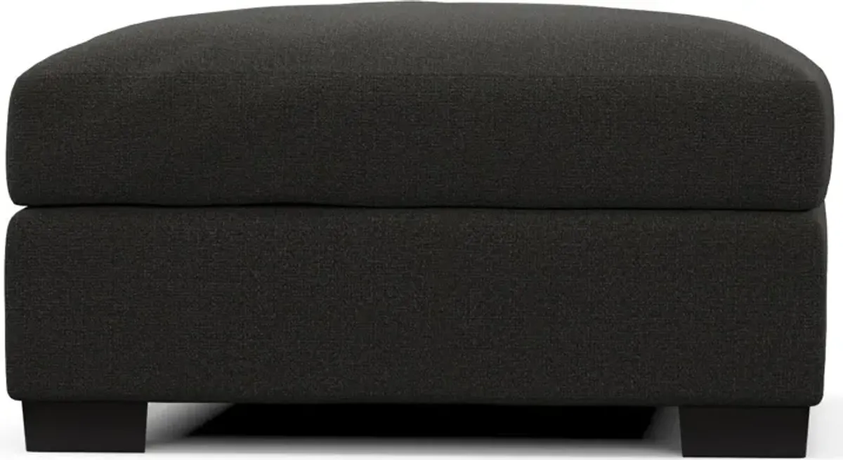 Beckham Hybrid Comfort Ottoman - Liv Onyx