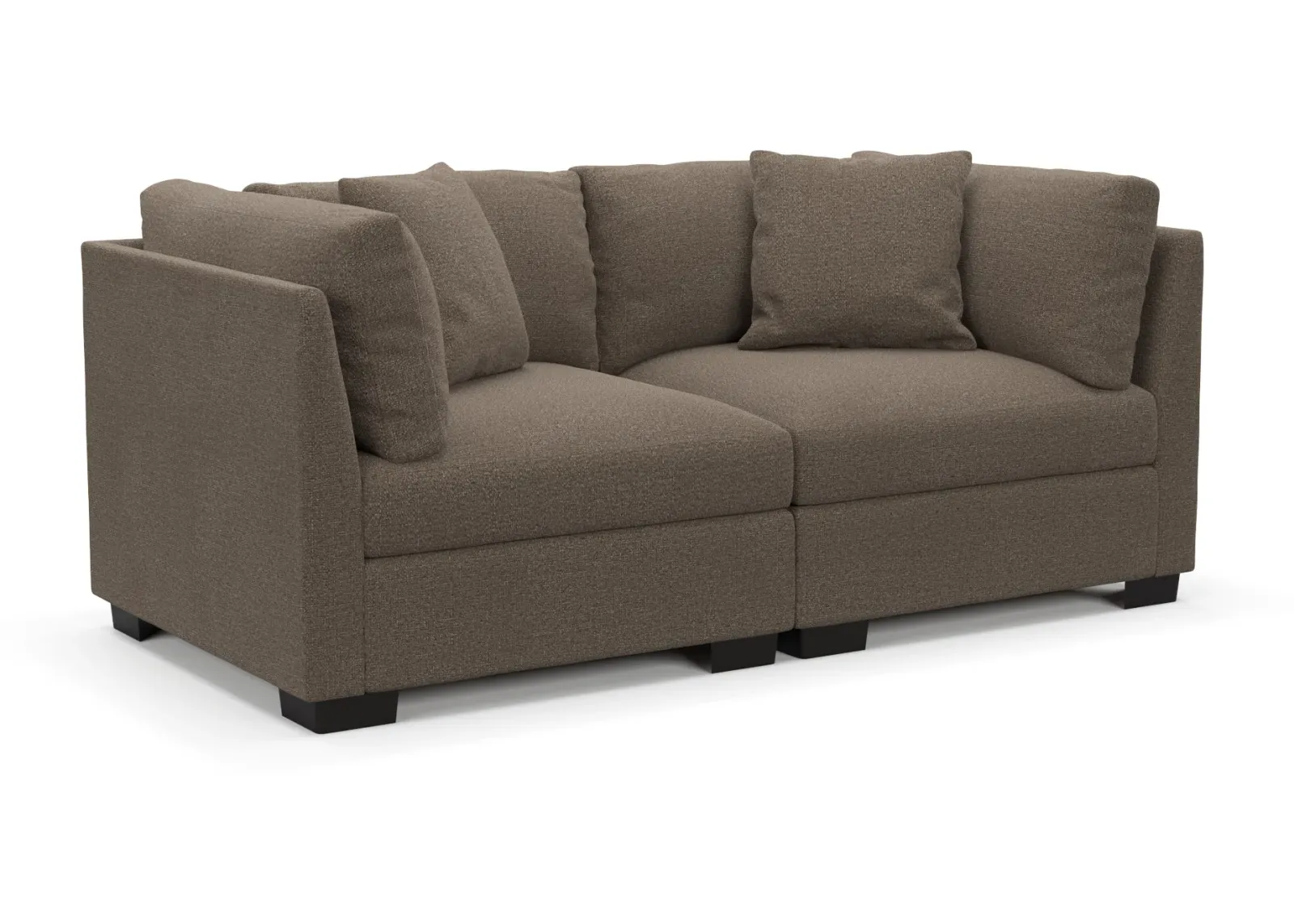 Beckham Hybrid Comfort 2-Piece Sofa - Liv Umber