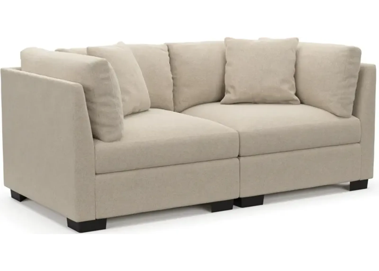 Beckham Hybrid Comfort 2-Piece Sofa - Basker Antique