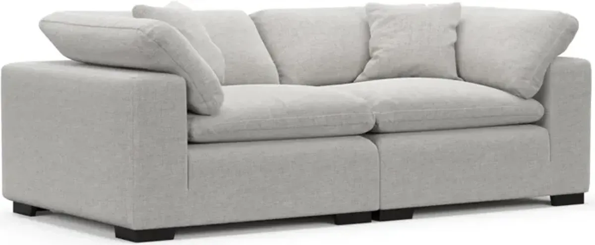 Plush Feathered Comfort 2-Piece Sofa - Adario Fog