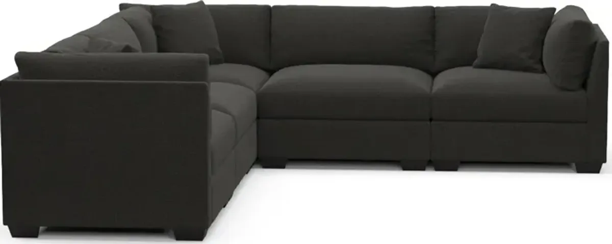 Beckham Hybrid Comfort 5-Piece Sectional - Liv Onyx