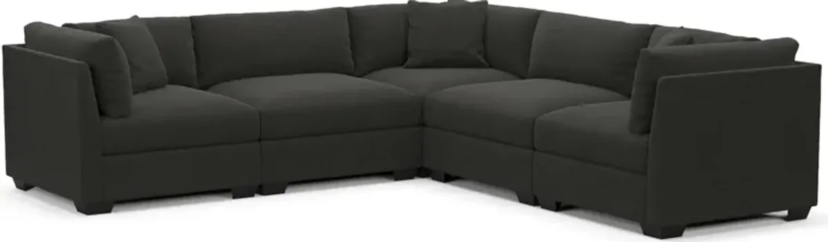 Beckham Hybrid Comfort 5-Piece Sectional - Liv Onyx