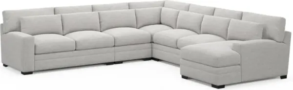 Boston Foam Comfort Sectional - Adario Fog