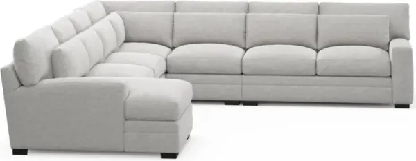 Boston Foam Comfort Sectional - Adario Fog