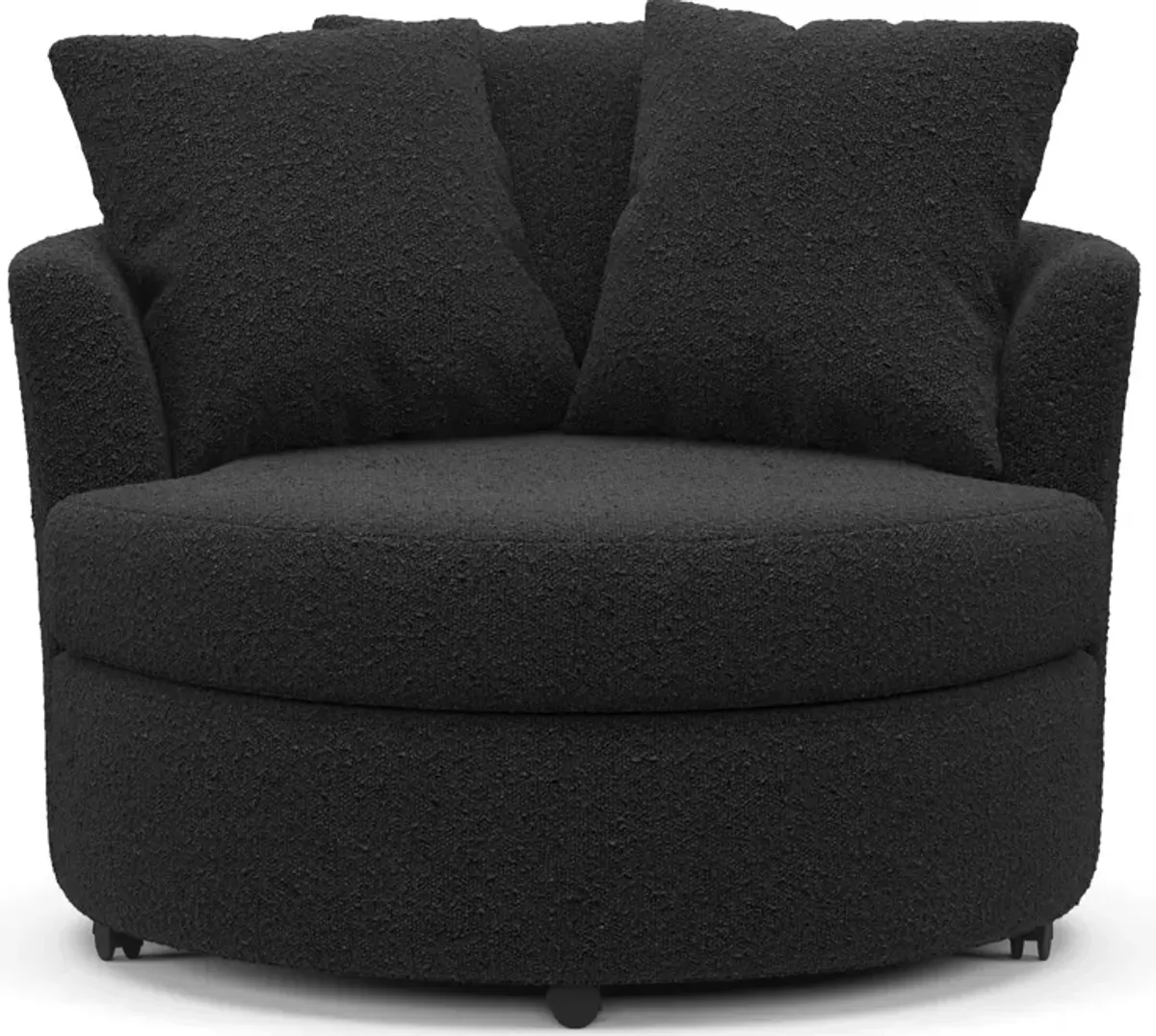 Orren Accent Swivel Chair - Bloke Obsidian