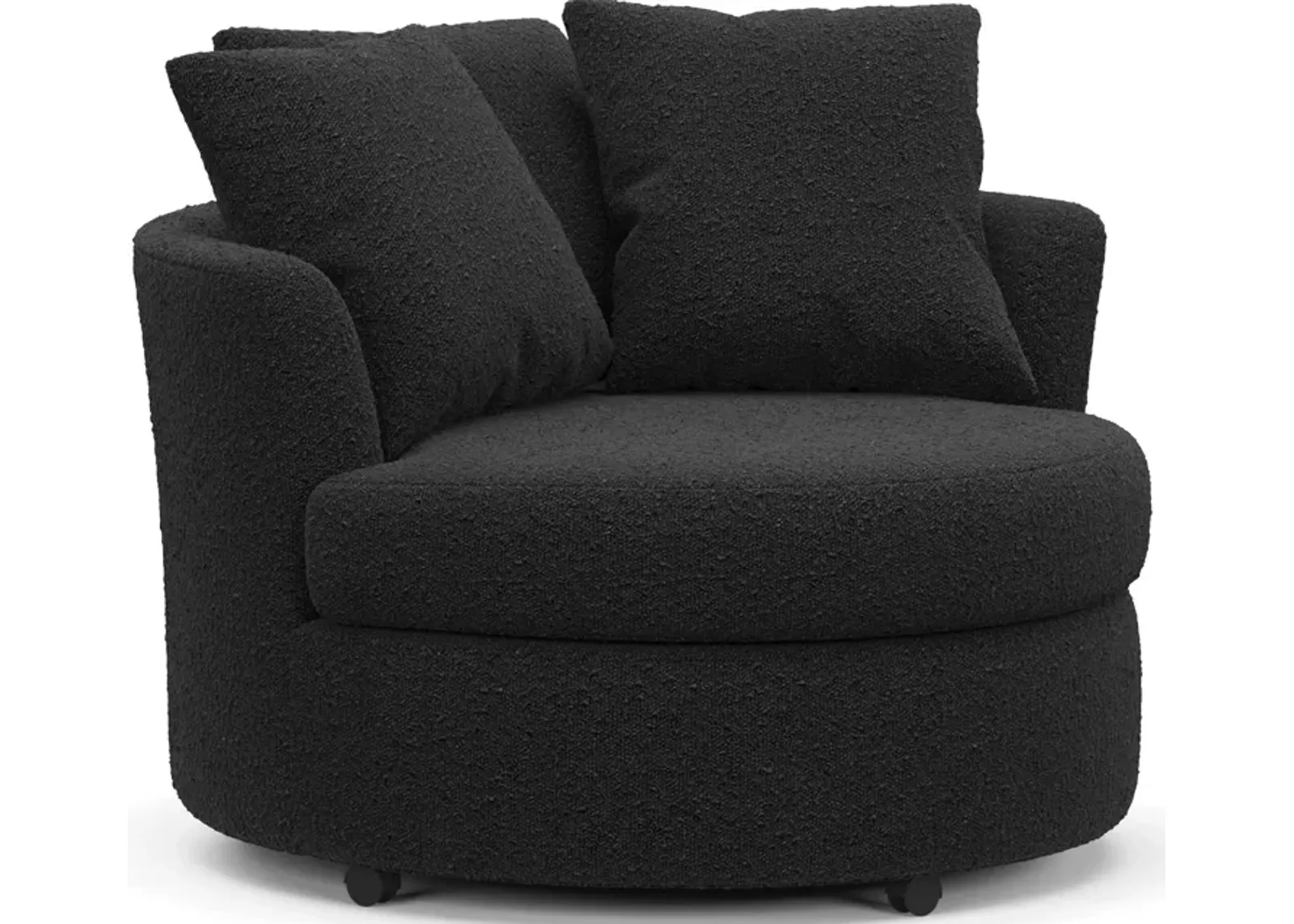 Orren Accent Swivel Chair - Bloke Obsidian