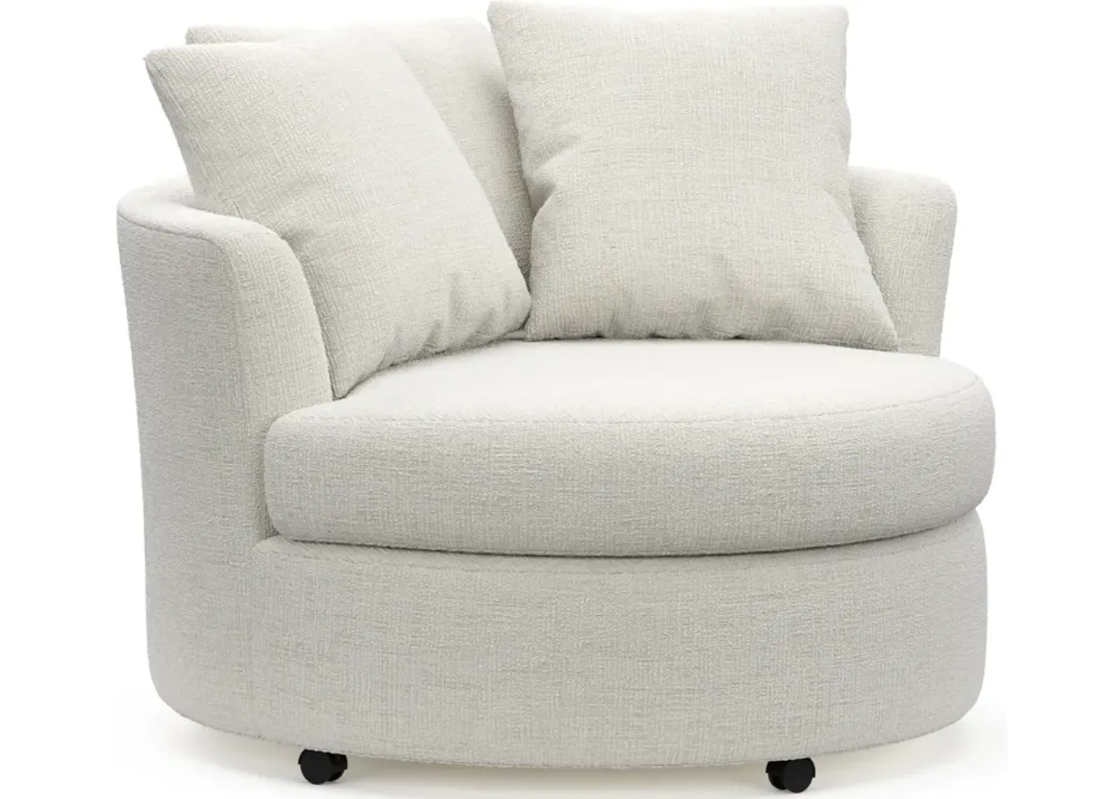 Orren Swivel Accent Chair - Bantu Pearl