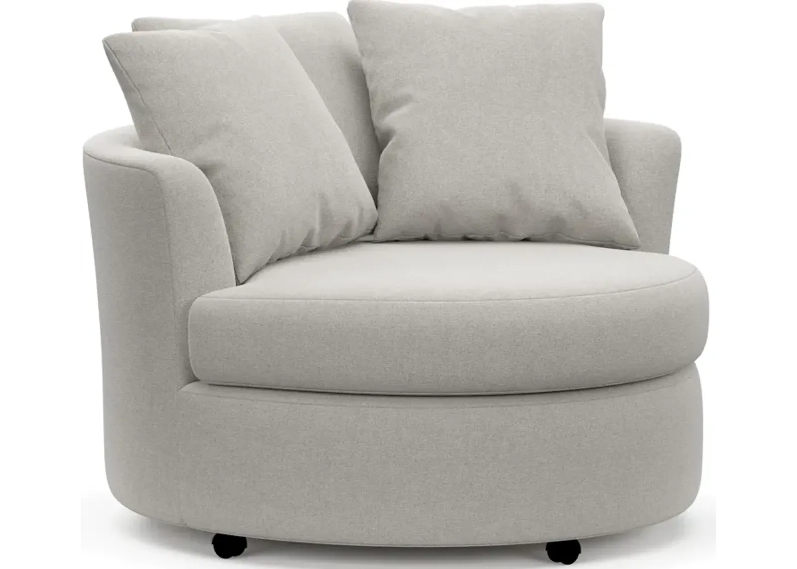 Orren  Swivel Accent Chair - Basker Dove