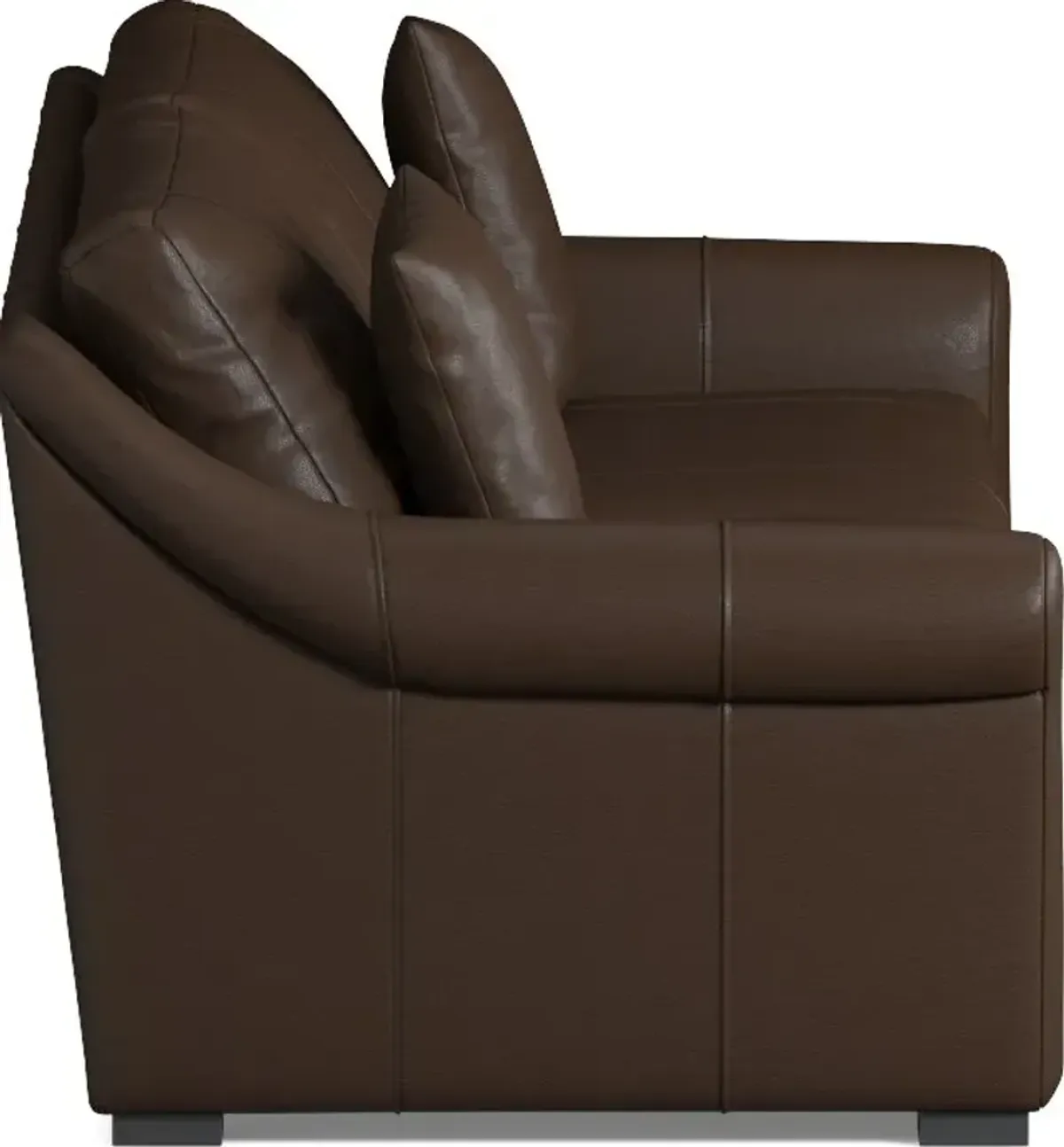 Bowery Leather Foam Comfort 97" Sofa - Siena Coffee