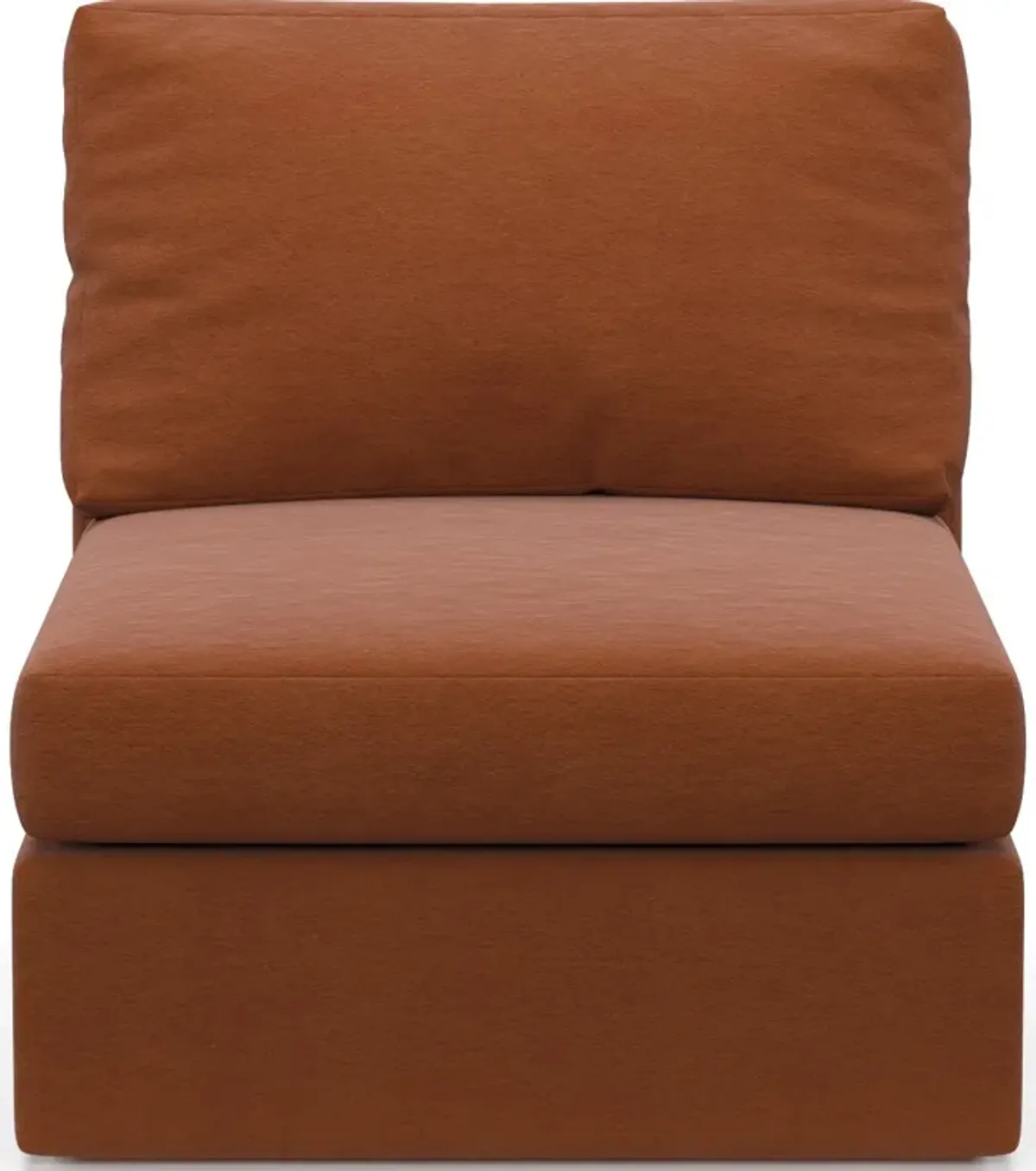 Collin Foam Comfort Armless Chair - Merrimac Brick