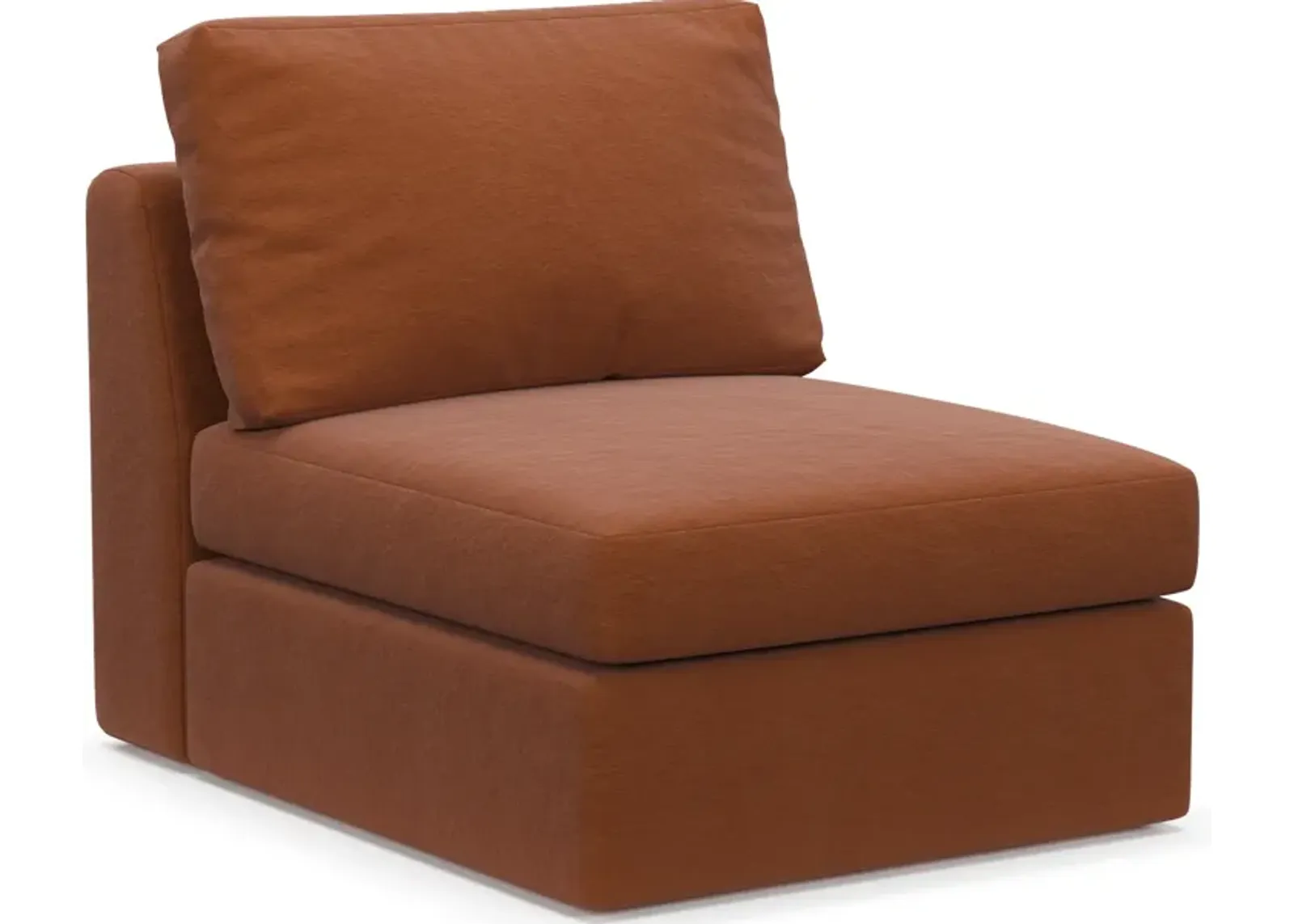 Collin Foam Comfort Armless Chair - Merrimac Brick