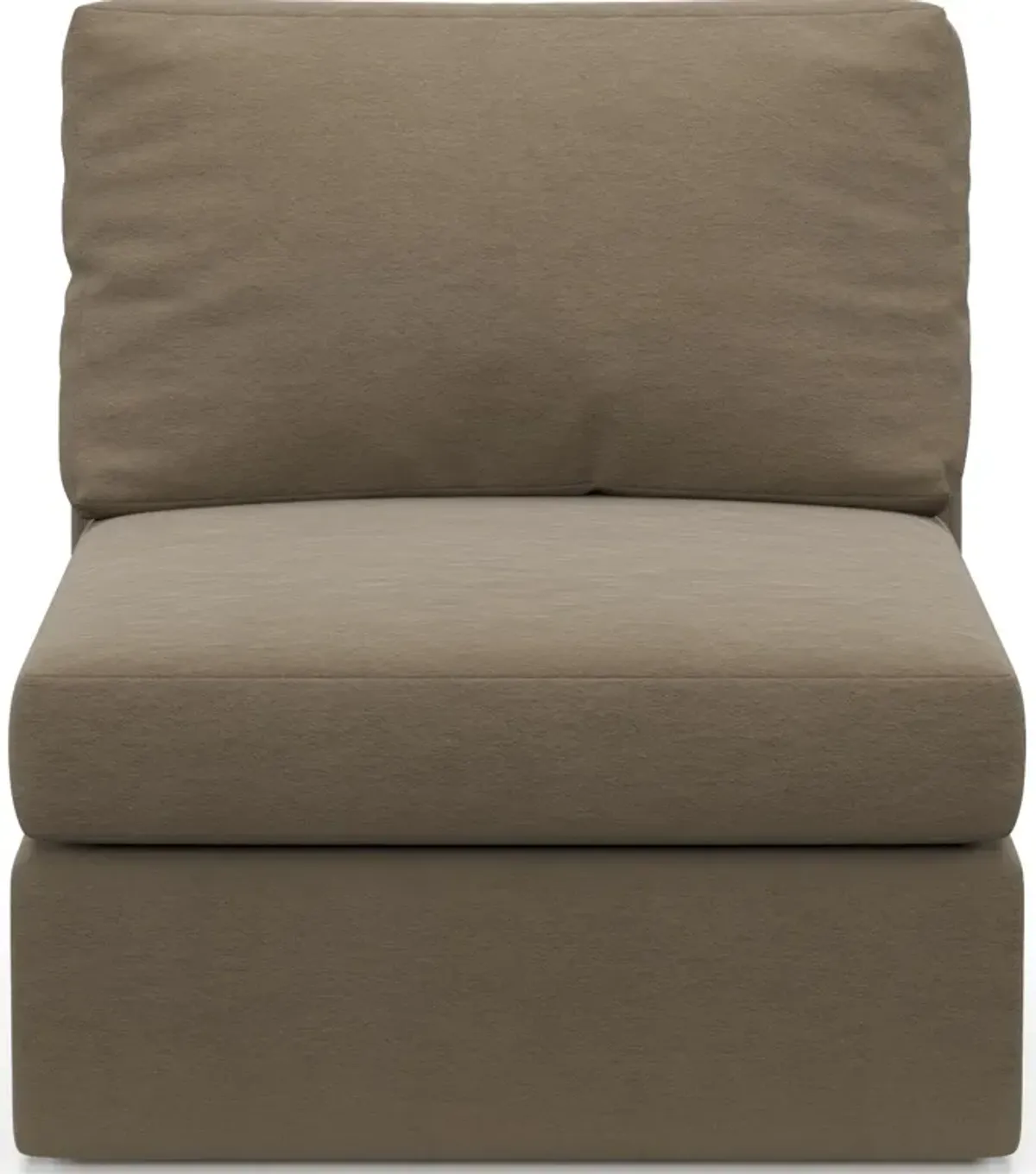 Collin Foam Comfort Armless Chair - Merrimac Brownstone