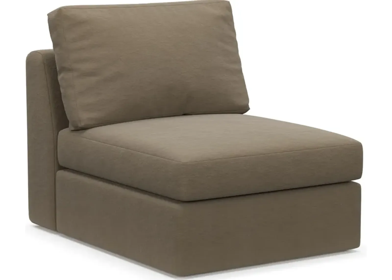 Collin Foam Comfort Armless Chair - Merrimac Brownstone