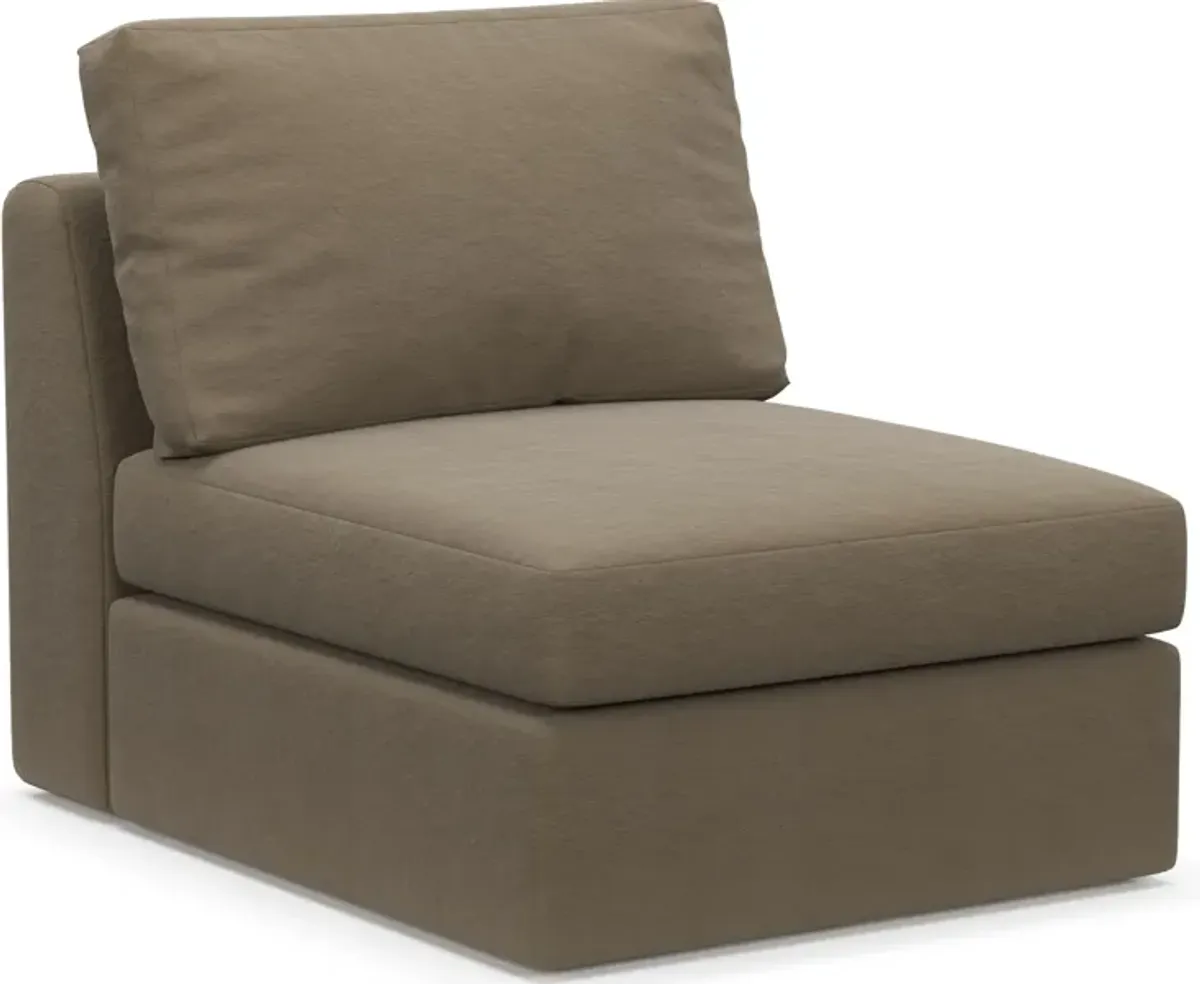 Collin Foam Comfort Armless Chair - Merrimac Brownstone