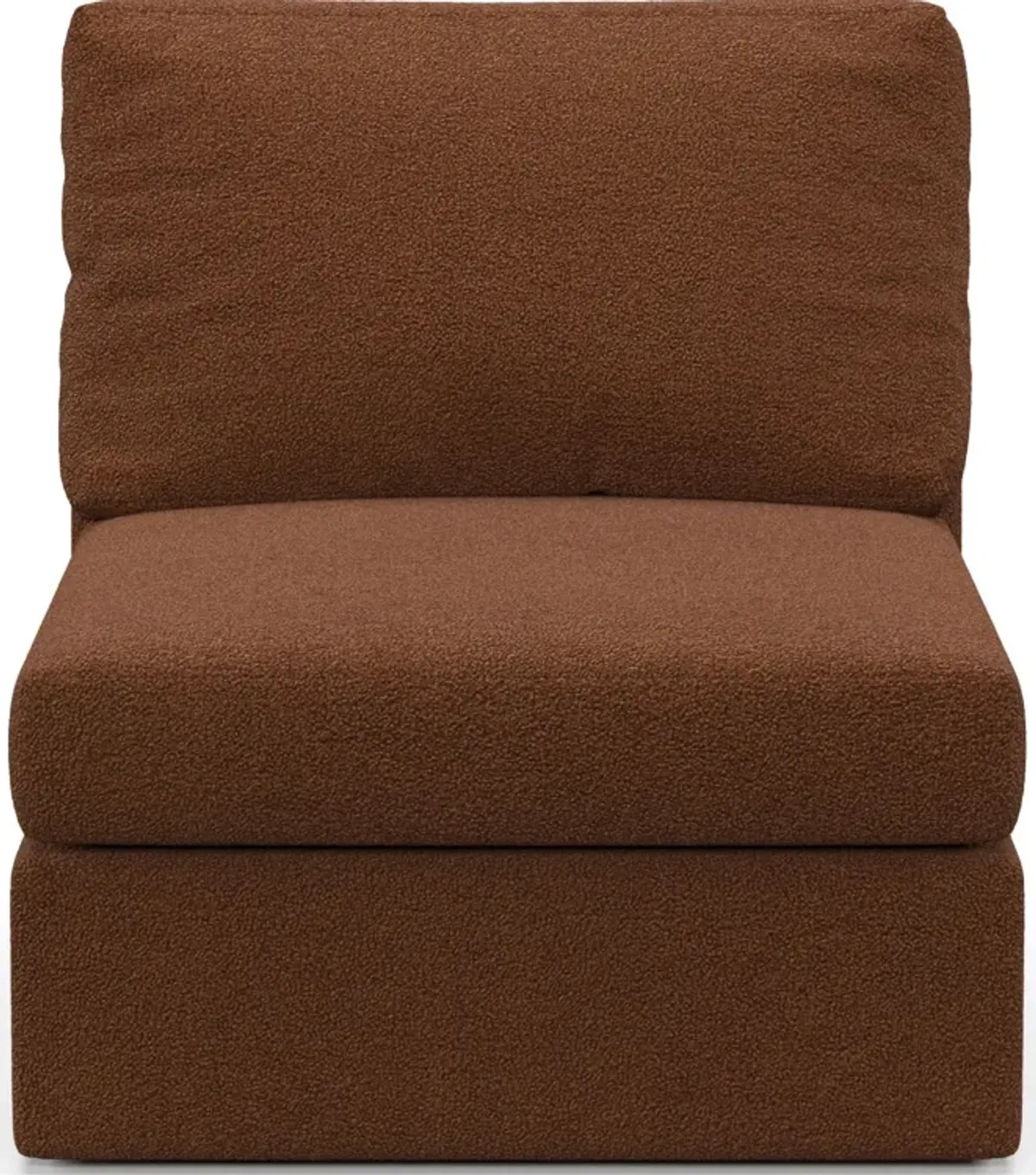 Collin Foam Comfort Armless Chair - Nora Chocolate