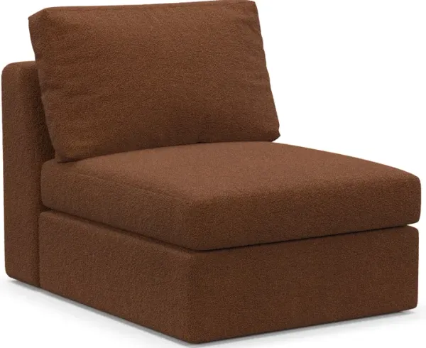Collin Foam Comfort Armless Chair - Nora Chocolate