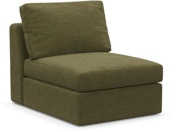 Collin Foam Comfort Armless Chair - Expedition Olive