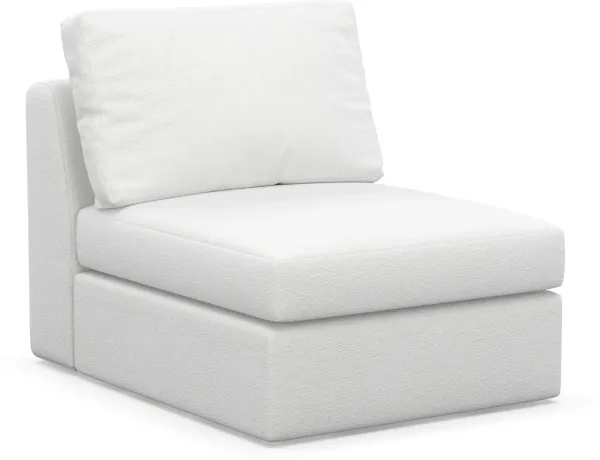 Collin Hybrid Comfort Armless Chair - Lovie Chalk
