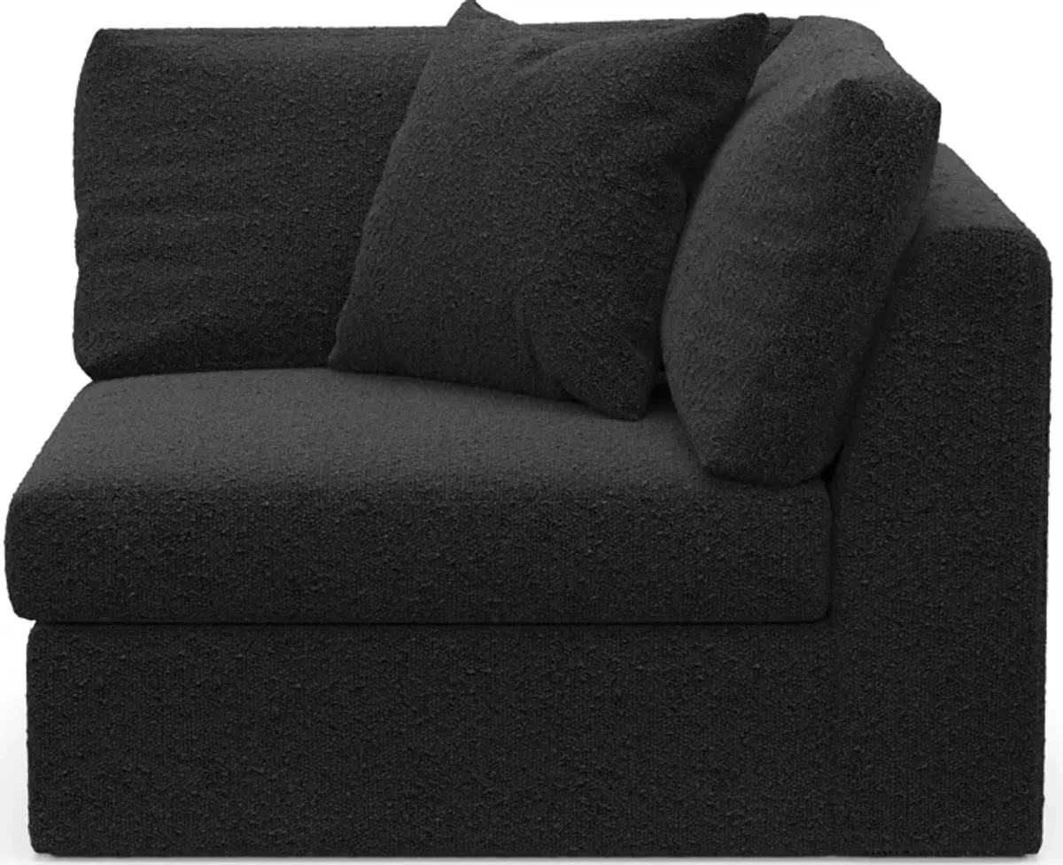 Collin Foam Comfort Corner Chair - Bloke Obsidian