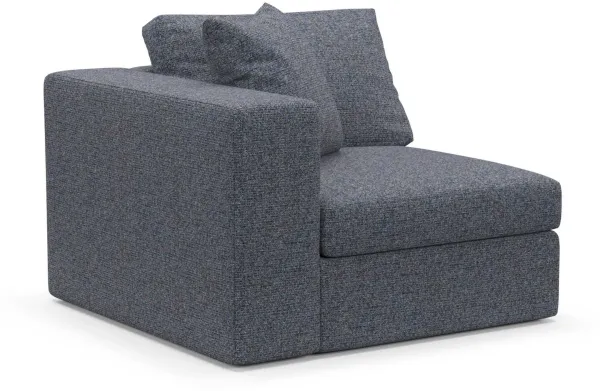 Collin Foam Comfort Left Arm Facing Chair - Haley Navy