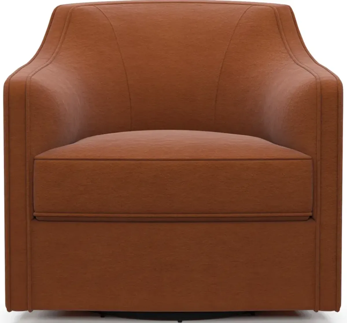 Tegan Accent Swivel Chair - Merrimac Brick