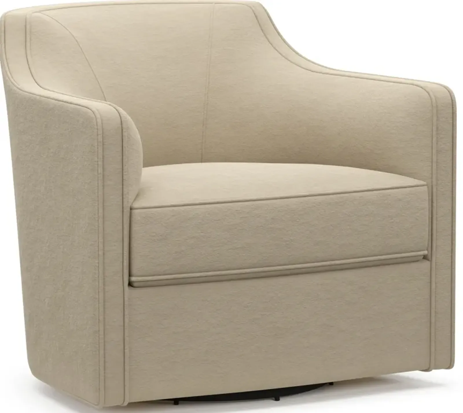 Tegan Accent Swivel Chair - Merrimac Ecru