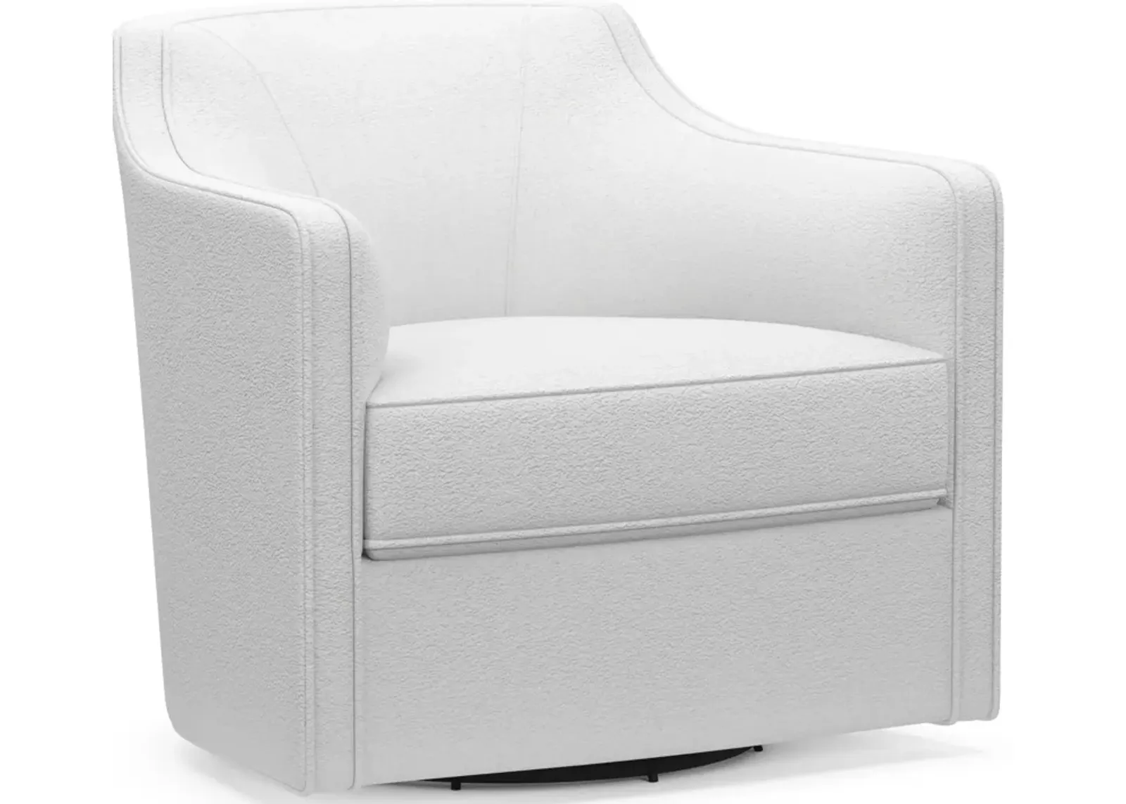 Tegan Accent Swivel Chair - Lovie Chalk